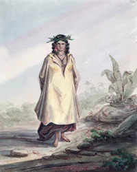 Joven mujer de Tahití